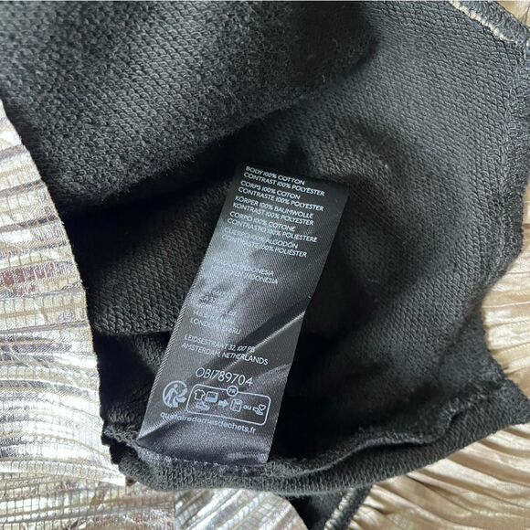 Anthropologie Pilcro Metallic Twofer Tunic Blouse LP - Picture 7 of 10